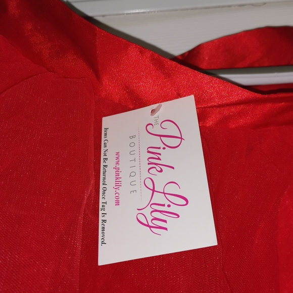 Red Tutu Skirt- Pink Lily Boutique NWT - Picture 4 of 7